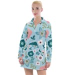 Flower Women s Long Sleeve Casual Dress