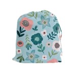 Flower Drawstring Pouch (XL)