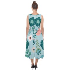 Midi Tie-Back Chiffon Dress 