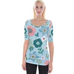 Wide Neckline T-Shirt 