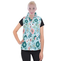 Flower Women s Button Up Vest from Custom Dropshipper