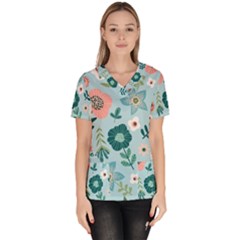 Women s V-Neck Scrub Top 