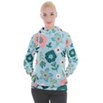 Flower Women s Hooded Pullover