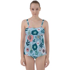 Twist Front Tankini Set 