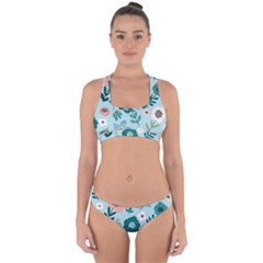 Flower Cross Back Hipster Bikini Set from Custom Dropshipper