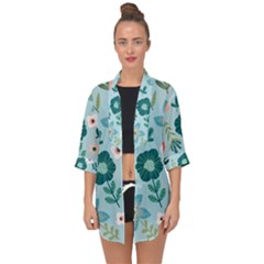 Open Front Chiffon Kimono 