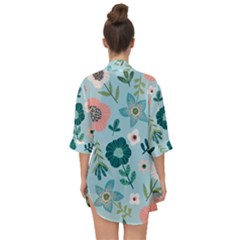 Open Front Chiffon Kimono 