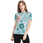 Flower Women s Short Sleeve Rash Guard