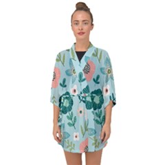 Half Sleeve Chiffon Kimono 