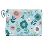 Flower Canvas Cosmetic Bag (XL)