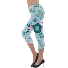 Lightweight Velour Capri Leggings  