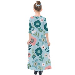 Kids  Quarter Sleeve Maxi Dress 