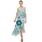 Flower Maxi Chiffon Cover Up Dress