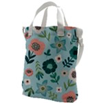 Flower Canvas Messenger Bag