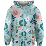 Flower Kids  Zipper Hoodie Without Drawstring