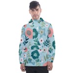 Flower Men s Front Pocket Pullover Windbreaker