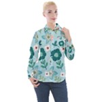 Flower Women s Long Sleeve Pocket Shirt