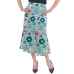 Flower Midi Mermaid Skirt