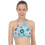 Flower Racer Front Bikini Top