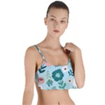 Flower Layered Top Bikini Top 