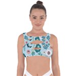 Flower Bandaged Up Bikini Top