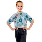 Flower Kids Mock Neck Tee