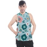 Flower Men s Sleeveless Hoodie