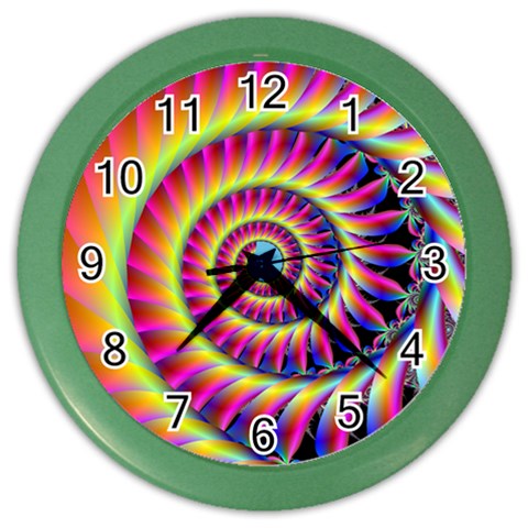 Fractal34 Color Wall Clock from Custom Dropshipper Front