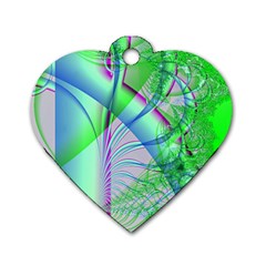 Fractal34 Dog Tag Heart (Two Sides) from Custom Dropshipper Front