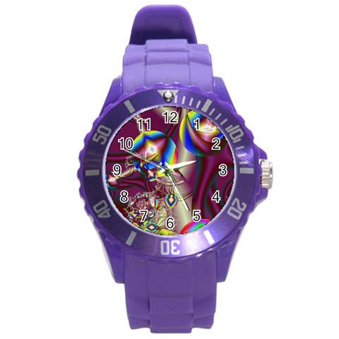 Design 10 Round Plastic Sport Watch Large from Custom Dropshipper Front
