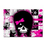 Scene Kid Girl Skull Sticker A4 (10 pack)