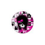 Scene Kid Girl Skull Golf Ball Marker