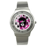 Scene Kid Girl Skull Stainless Steel Watch