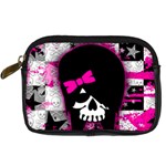 Scene Kid Girl Skull Digital Camera Leather Case