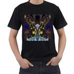 Fractal129 Black T-Shirt