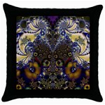 Fractal150 Throw Pillow Case (Black)
