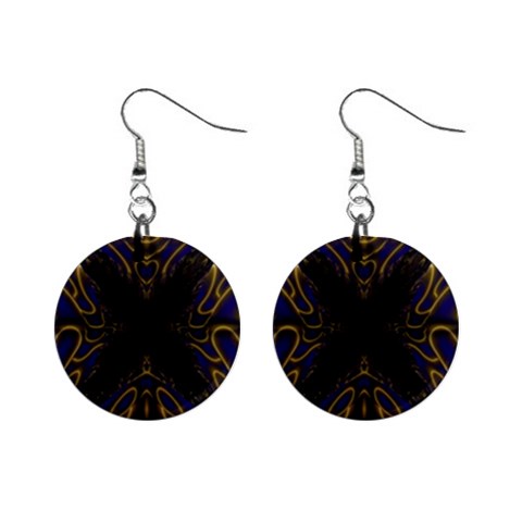 Fractal152 1  Button Earrings from Custom Dropshipper Front