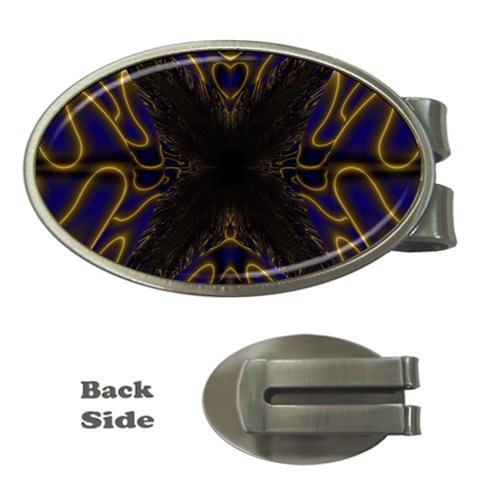 Fractal152 Money Clip (Oval) from Custom Dropshipper Front