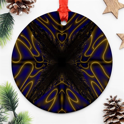 Fractal152 Round Ornament (Two Sides) from Custom Dropshipper Front