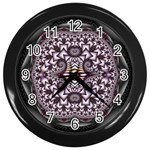 Fractal153 Wall Clock (Black)
