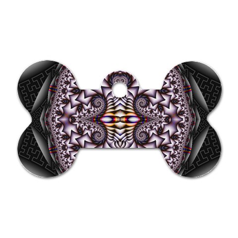 Fractal153 Dog Tag Bone (Two Sides) from Custom Dropshipper Front