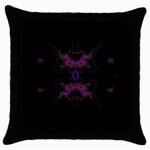 Fractal154 Throw Pillow Case (Black) from Custom Dropshipper Front