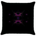 Fractal154 Throw Pillow Case (Black)
