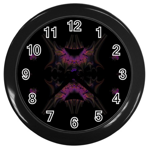 Fractal154 Wall Clock (Black) from Custom Dropshipper Front