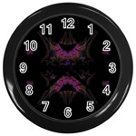 Fractal154 Wall Clock (Black)