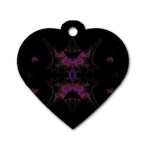 Fractal154 Dog Tag Heart (Two Sides) from Custom Dropshipper Back