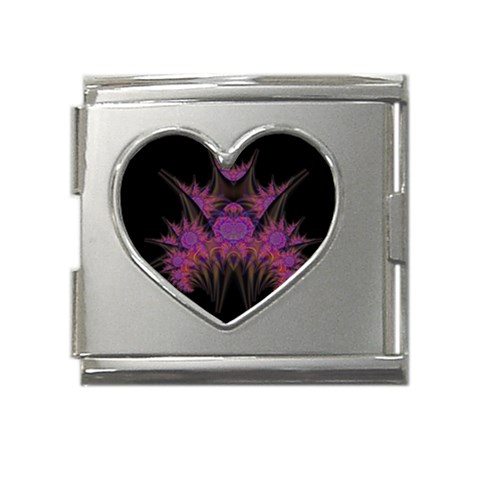 Fractal155 Mega Link Heart Italian Charm (18mm) from Custom Dropshipper Front