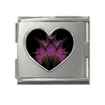 Fractal155 Mega Link Heart Italian Charm (18mm)