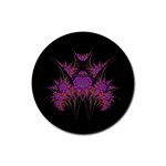 Fractal155 Rubber Round Coaster (4 pack)