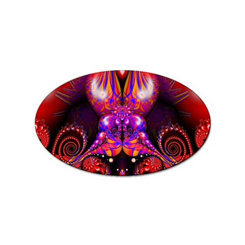 Fractal157 Sticker Oval (10 pack) from Custom Dropshipper Front
